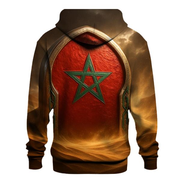 Moroccan Desert Gate Of Red And Green heavyweight hoodies