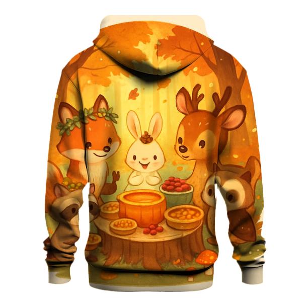 Woodland Friends Giving Feast hoodie designs
