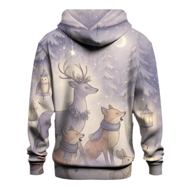 Starlit Woodland Carol Parade printed hoodies