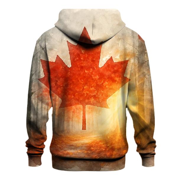 Canadian Maple Forest Double Exposure hoodie trends