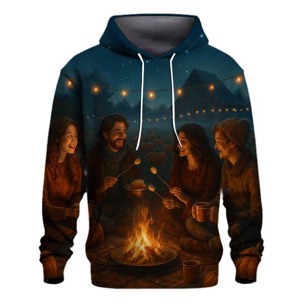 Starlit Pumpkin Patch Gathering premium hoodies