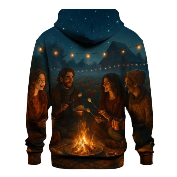 Starlit Pumpkin Patch Gathering premium hoodies