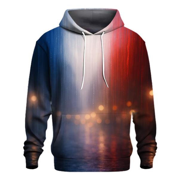 French Tricolor City Rain hoodie designs