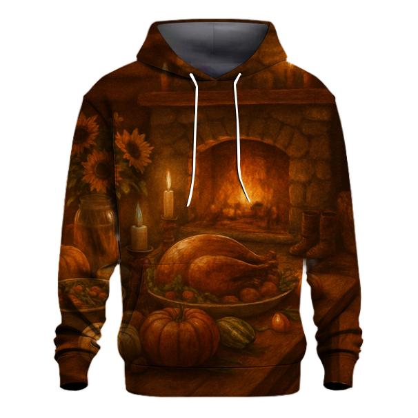 Cabin Hearth Harvest Evening zip-up hoodies