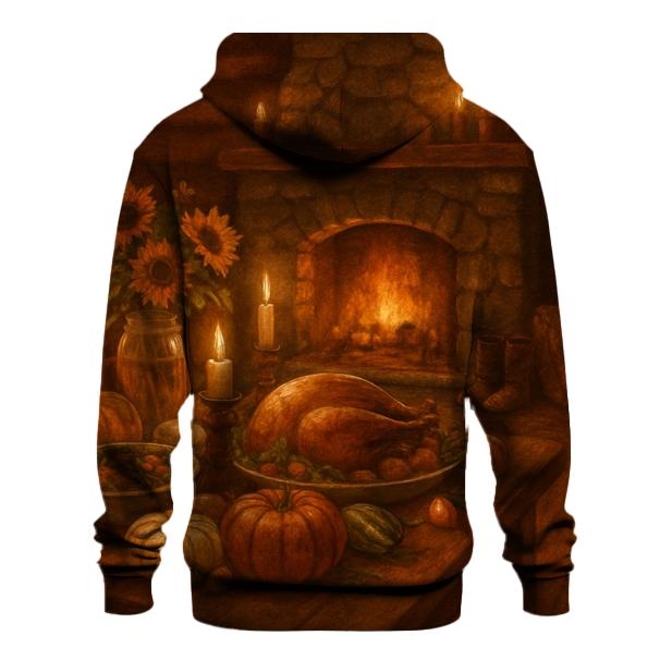 Cabin Hearth Harvest Evening zip-up hoodies