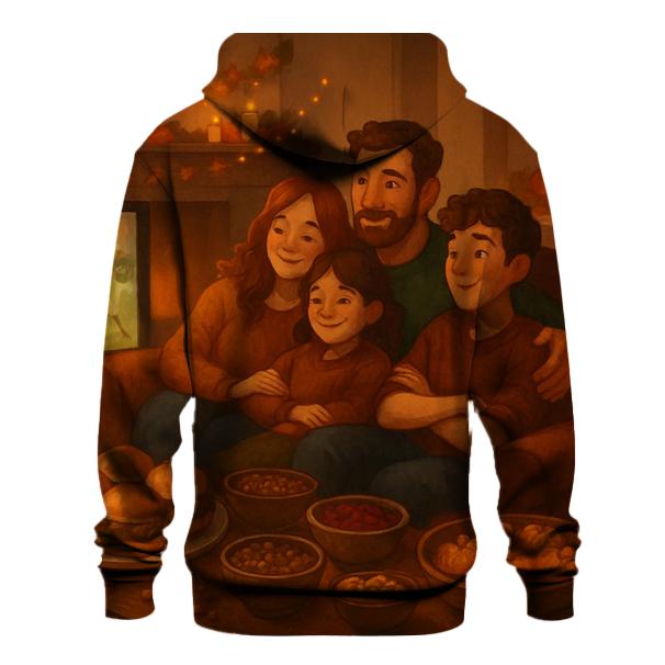 Cozy Couch Football And Feast printed hoodies