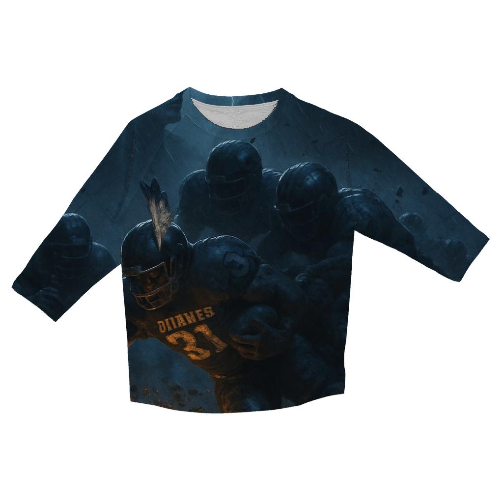 Thunderstorm Goal Line Stand personalized 3/4 sleeve tees