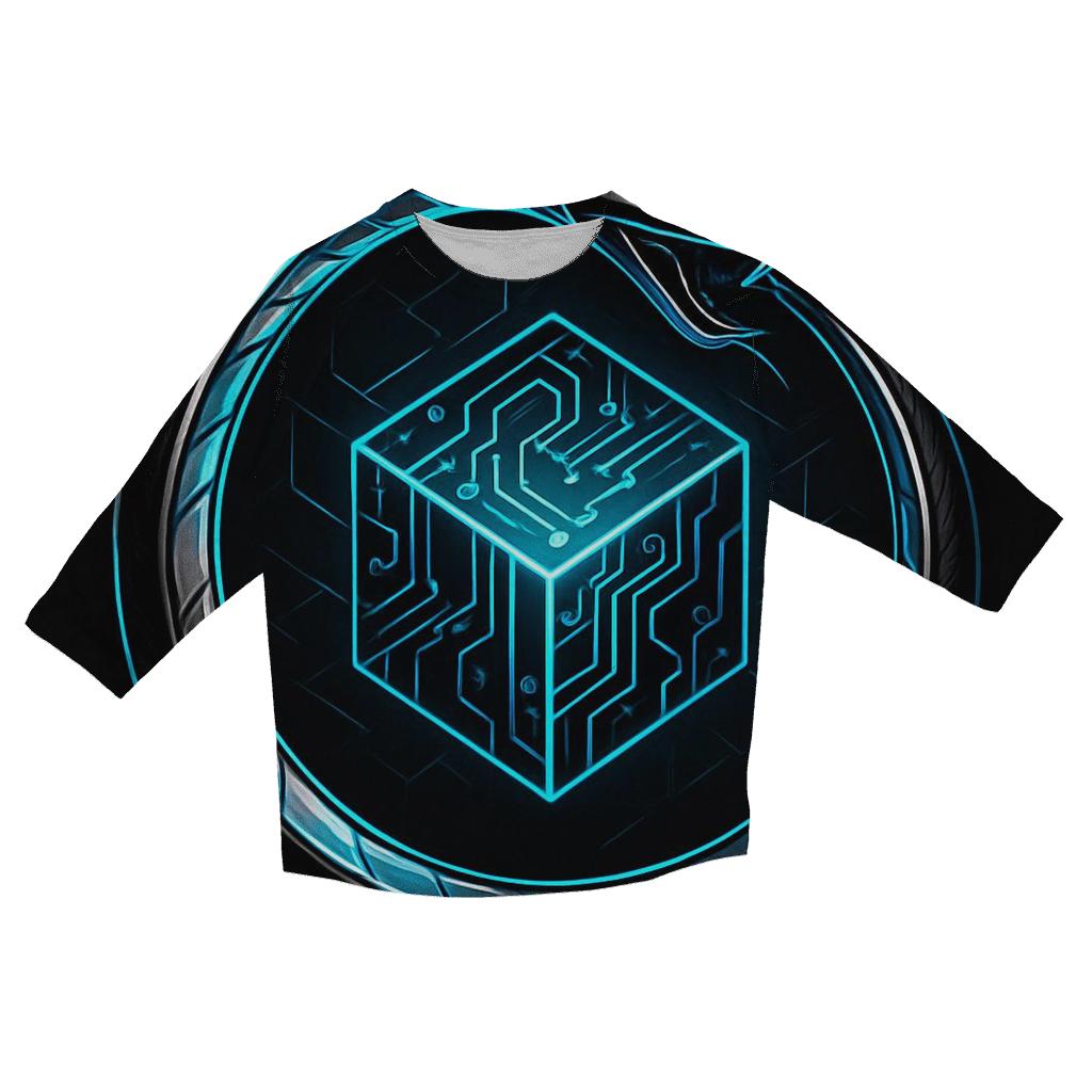 Quantum Circuit Ouroboros personalized 3/4 sleeve tees