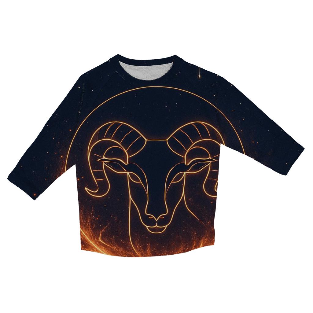 Solar Aries Fire Gate custom 3/4 sleeve shirts