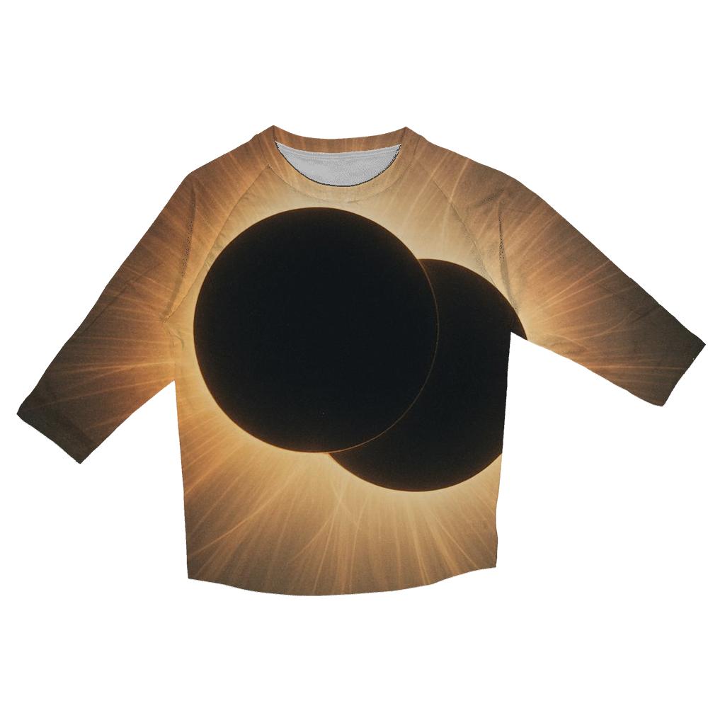 Binary Eclipse Corona Bridge personalized 3/4 sleeve tees