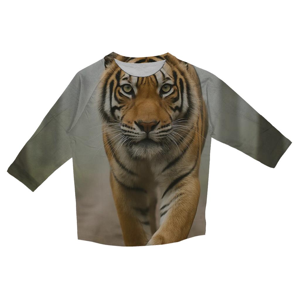 Mist Line Stalk Tiger custom 3/4 sleeve shirts