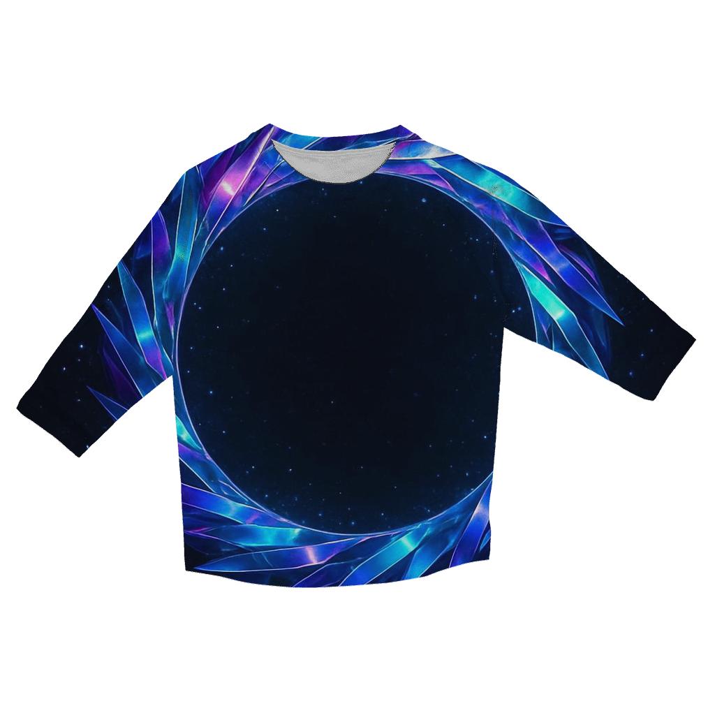 Midnight Prism Halo fashion 3/4 sleeve shirts