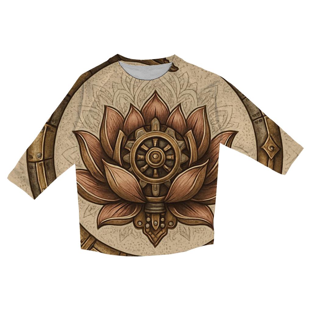 Mechanical Lotus Ouroboros Mandala personalized 3/4 sleeve tees