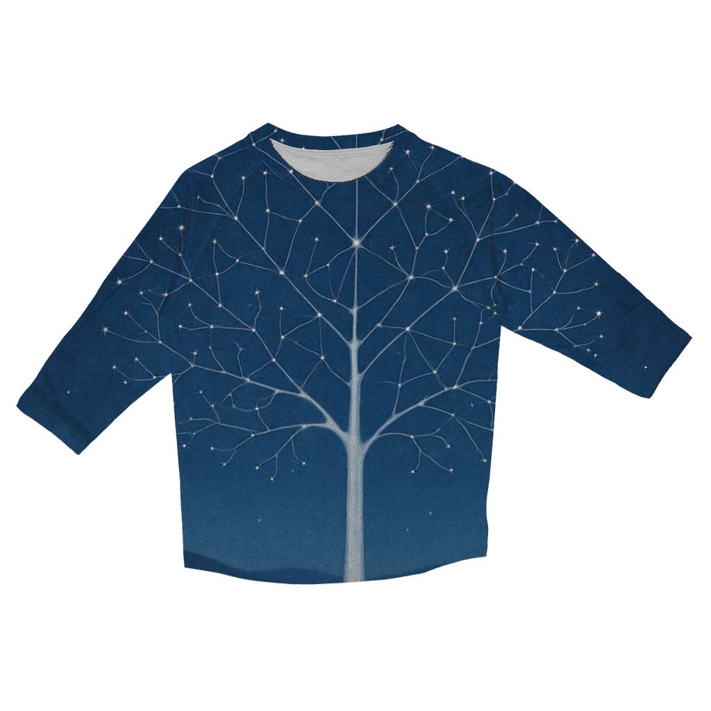 Gentle Constellation Tree custom 3/4 sleeve shirts
