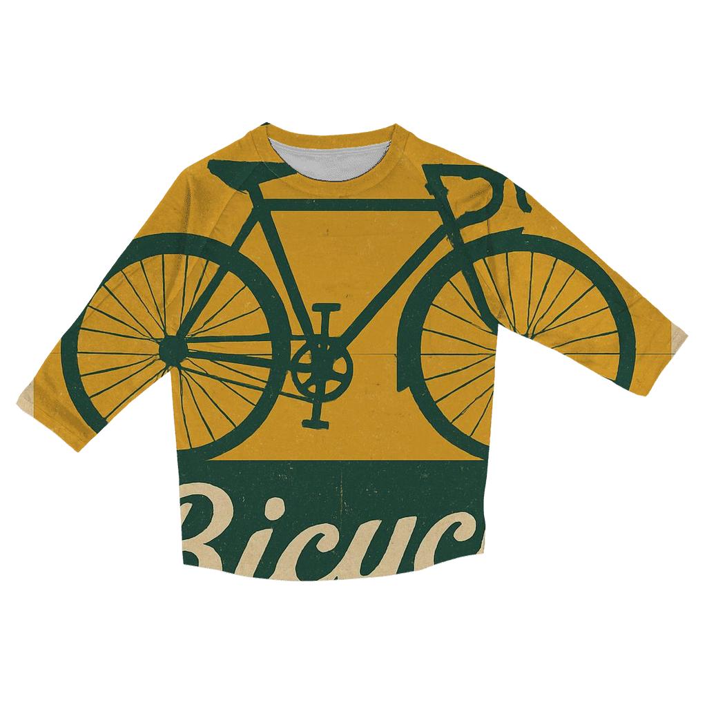 Old Bicycle Club Poster casual three quarter sleeve shirts