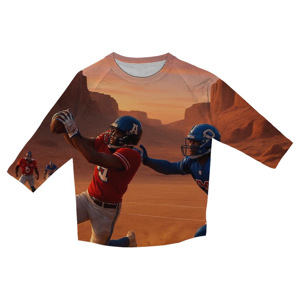 Desert Dusk Neutral Field Duel casual three quarter sleeve shirts