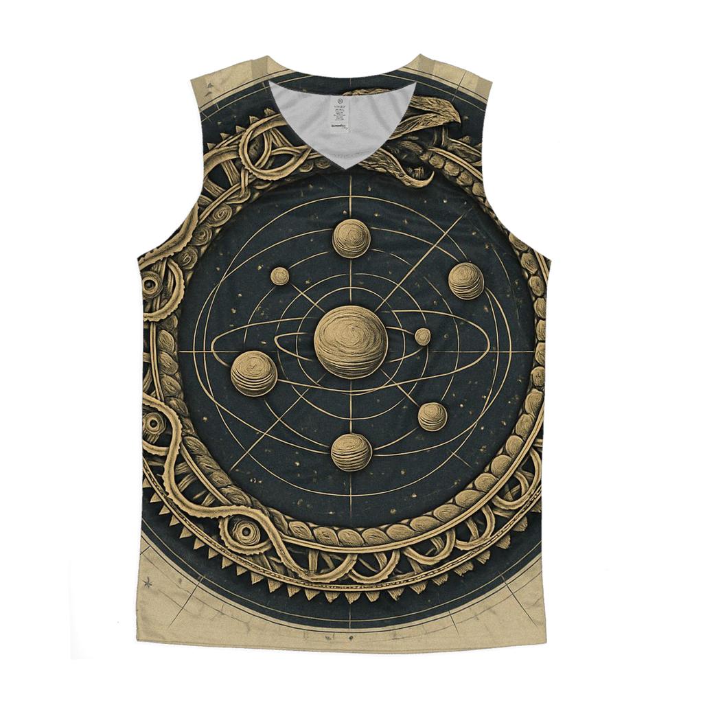 Celestial Clockwork Ouroboros custom tank tops