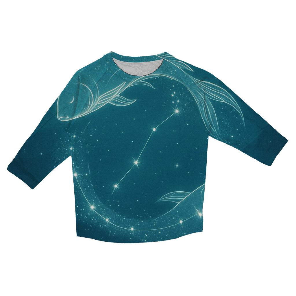 Pisces Dream Current Starstream personalized 3/4 sleeve tees