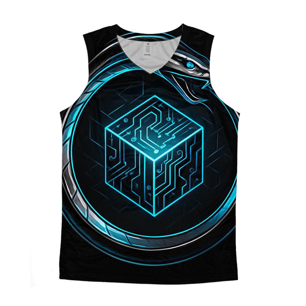 Quantum Circuit Ouroboros casual summer tank tops