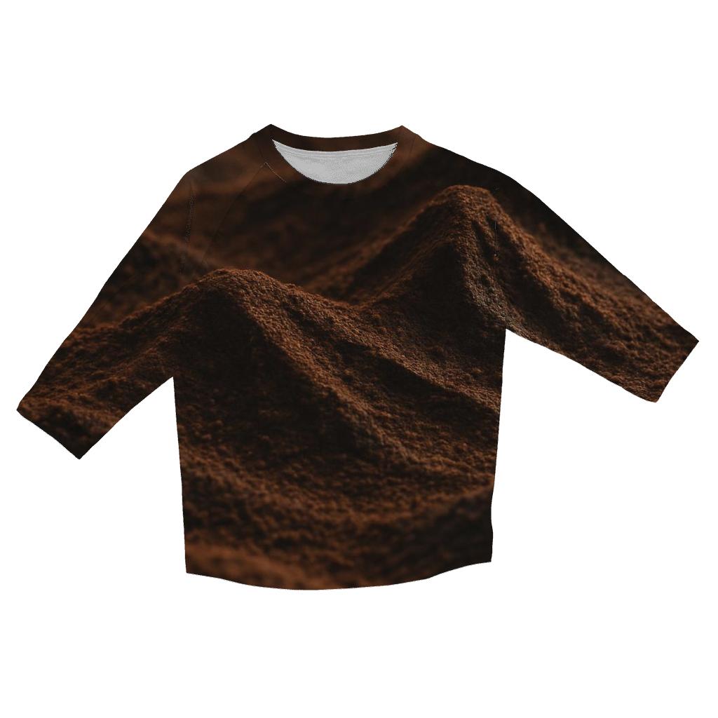 Ground Texture Topography stylish quarter sleeve tops