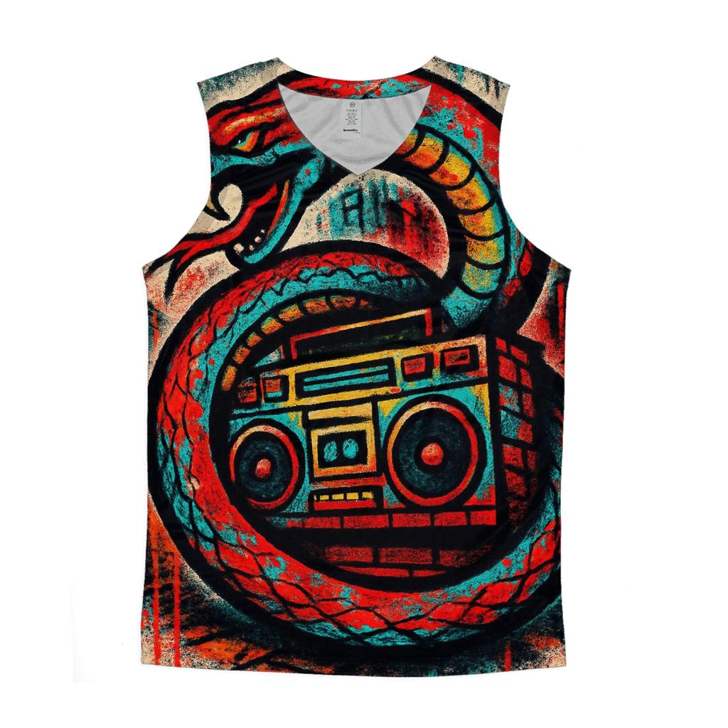 Urban Graffiti Ouroboros Rhythm custom tank tops