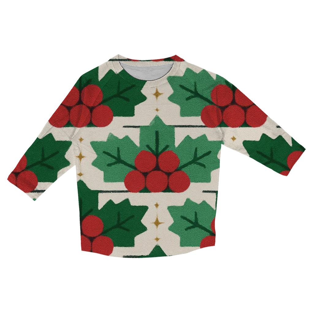 Holly Garland Brick Stripe Design designer 3/4 sleeve blouses