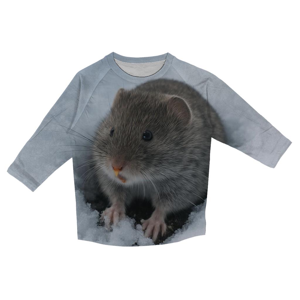 Snowfield Dig Mountain Vole personalized 3/4 sleeve tees