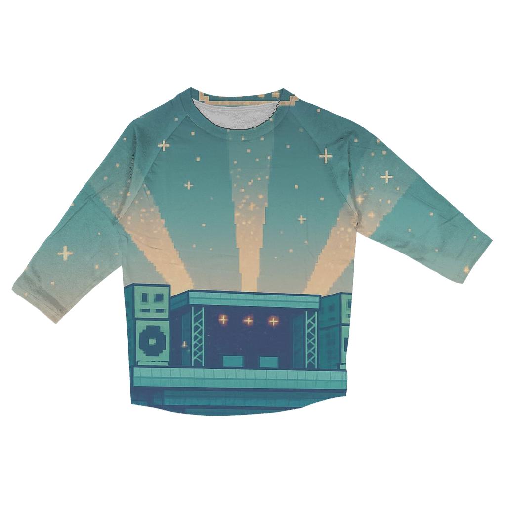 Pixel Constellation Stage designer 3/4 sleeve blouses