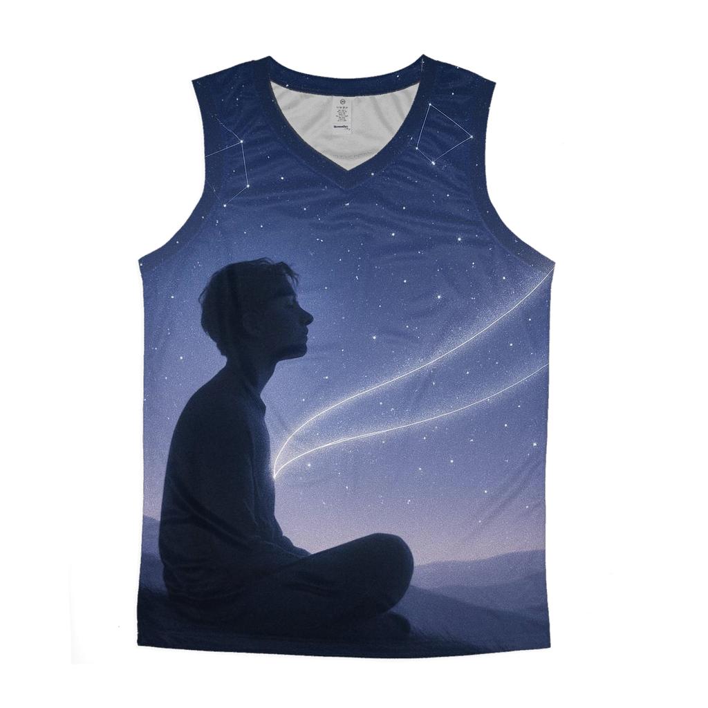 Celestial Listening trendy fitted tank tops