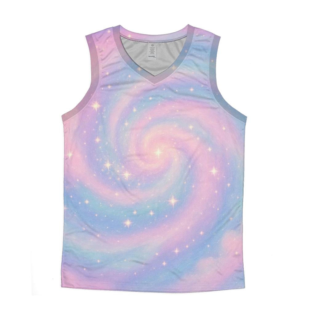 Pastel Stardust Whirl trendy fitted tank tops