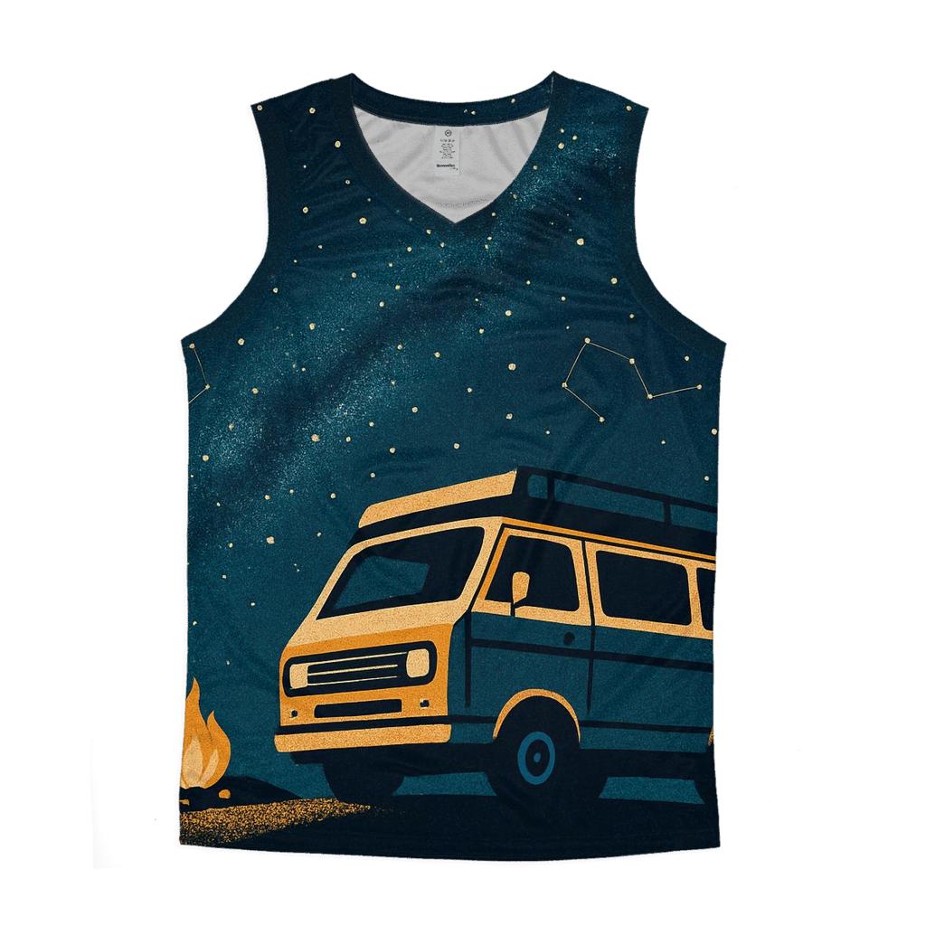 Stargazer Camper Van Night sports performance tank tops