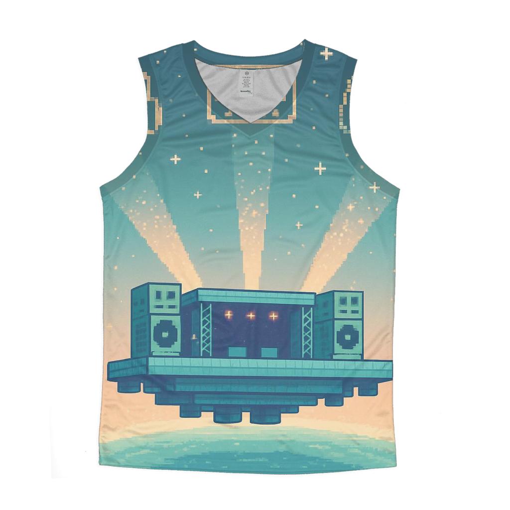 Pixel Constellation Stage stylish racerback tanks