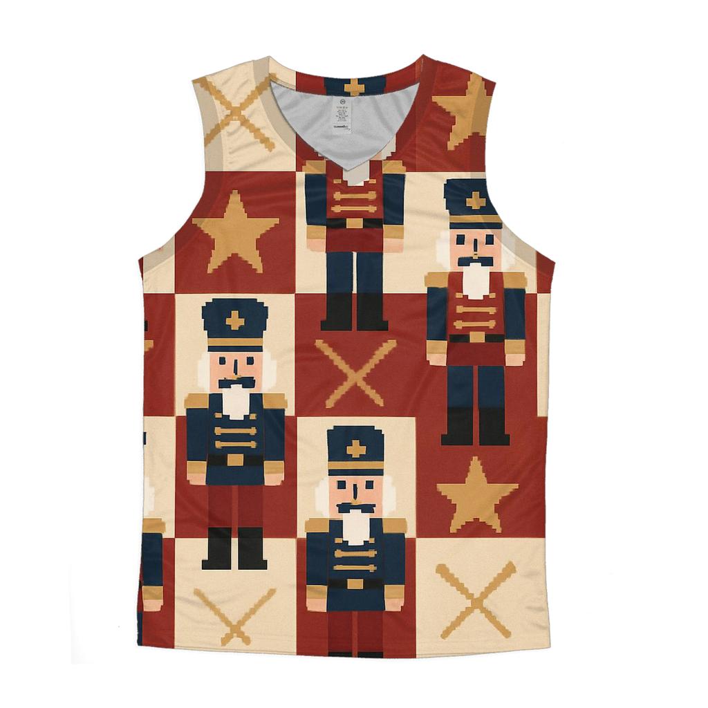 Nutcracker Checker Parade Design stylish racerback tanks