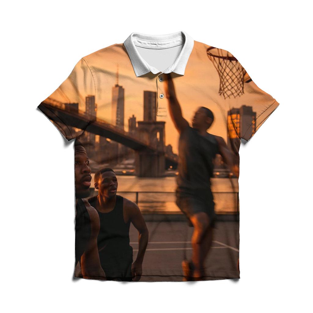 Brooklyn Bridge Park Sunset Pickup Game classic pique polos