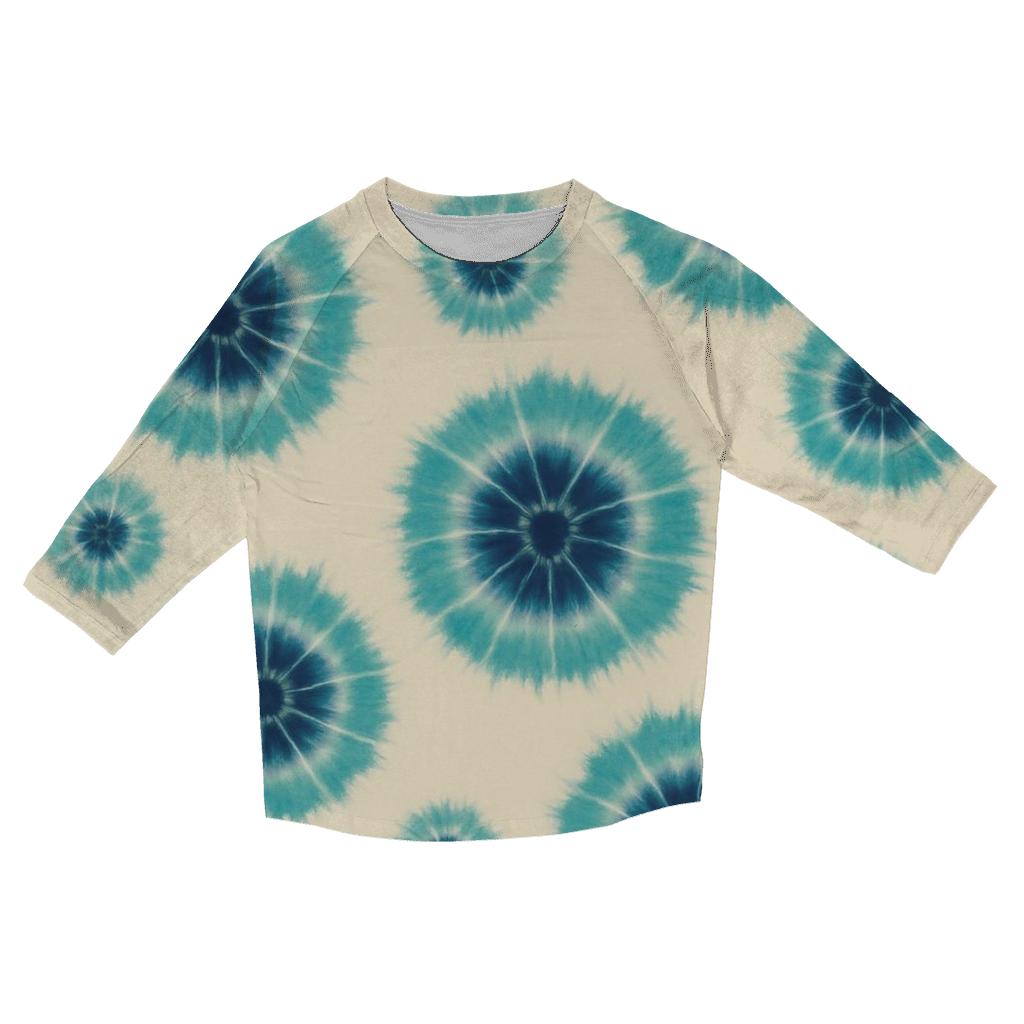 Aqua Navy Kumo Constellations fashion 3/4 sleeve shirts
