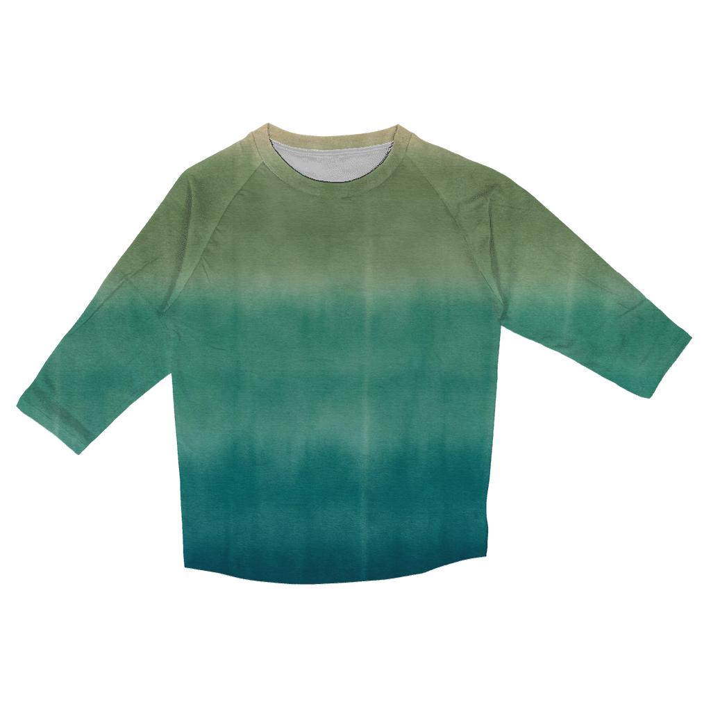 Lagoon Horizon Stripe Wash printed three quarter sleeve shirts