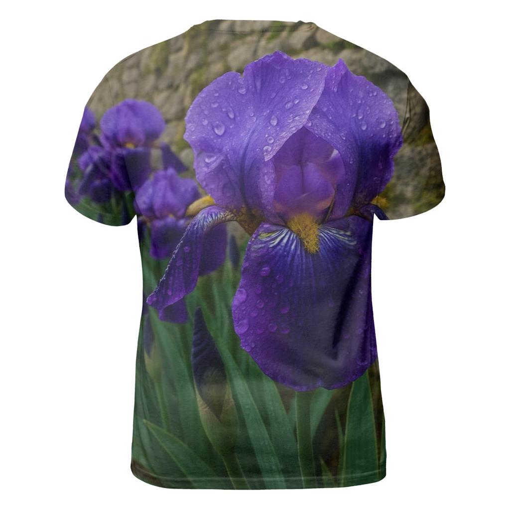 Iris Border After A Spring Rain designer pattern shirts