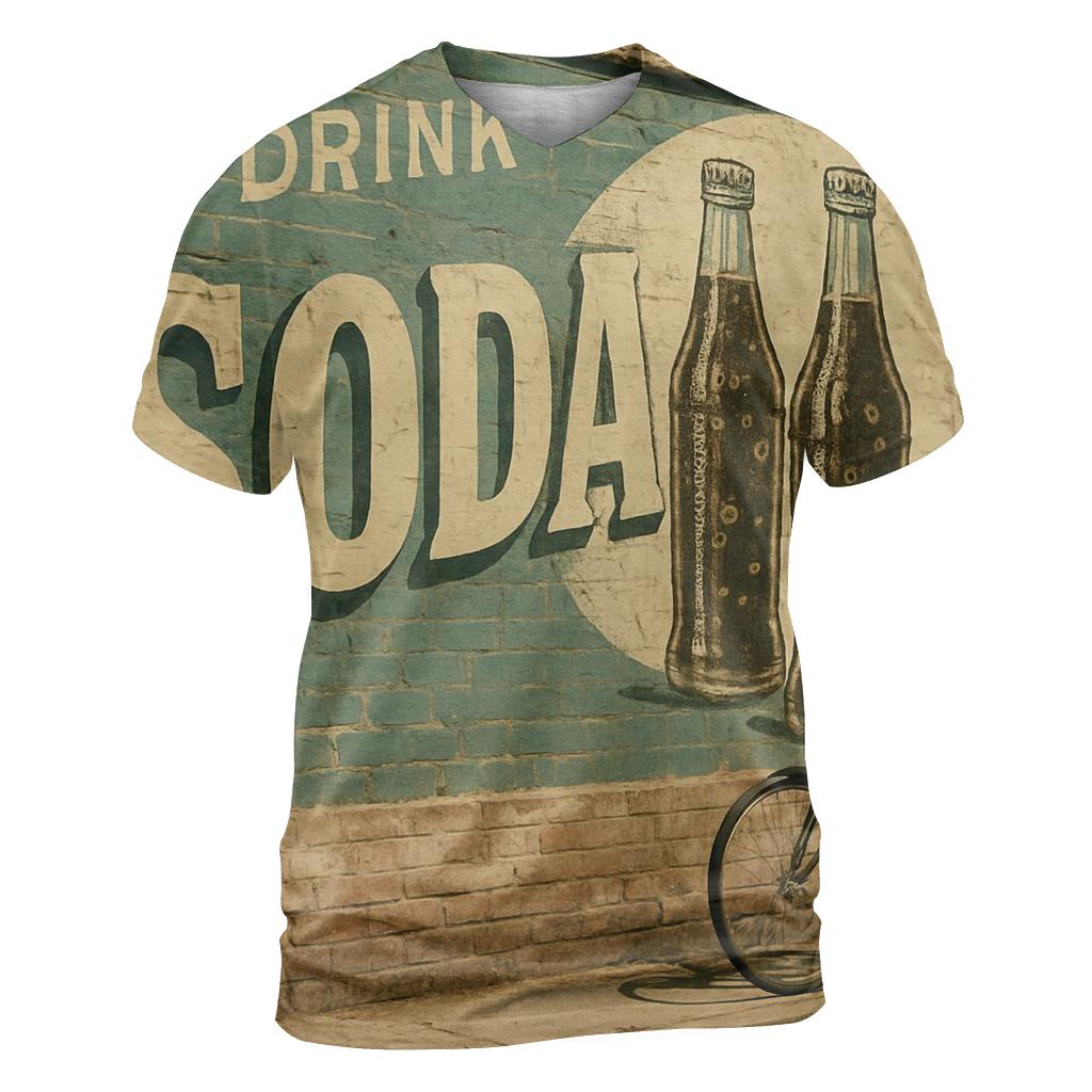 Faded Corner Store Soda Advertisement statement graphic shirts