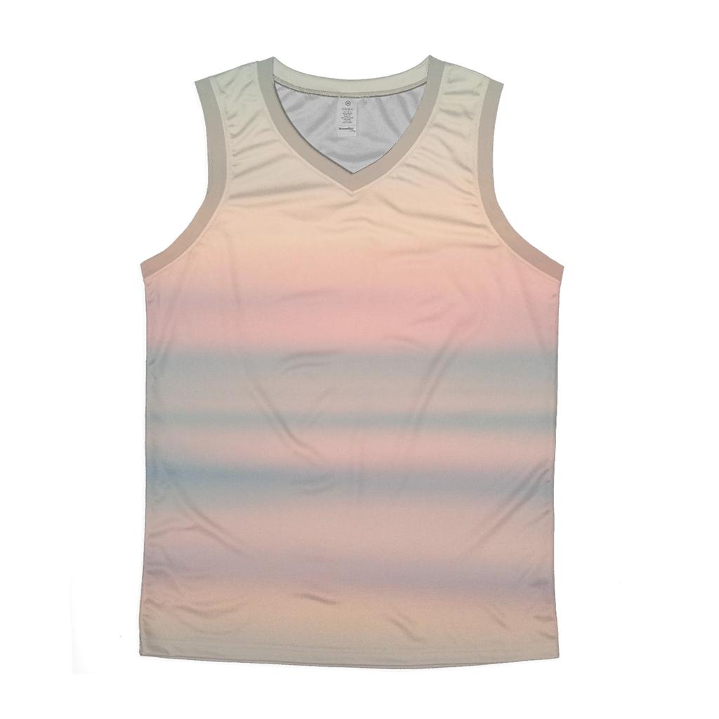 Pastel Horizon Drift personalized athletic tanks