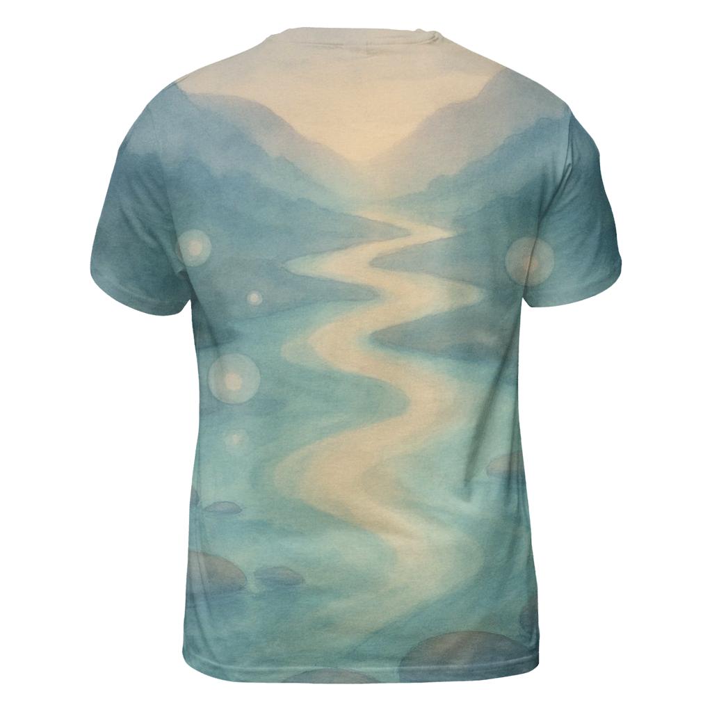 River Of Quiet Light creative print fashion shirts