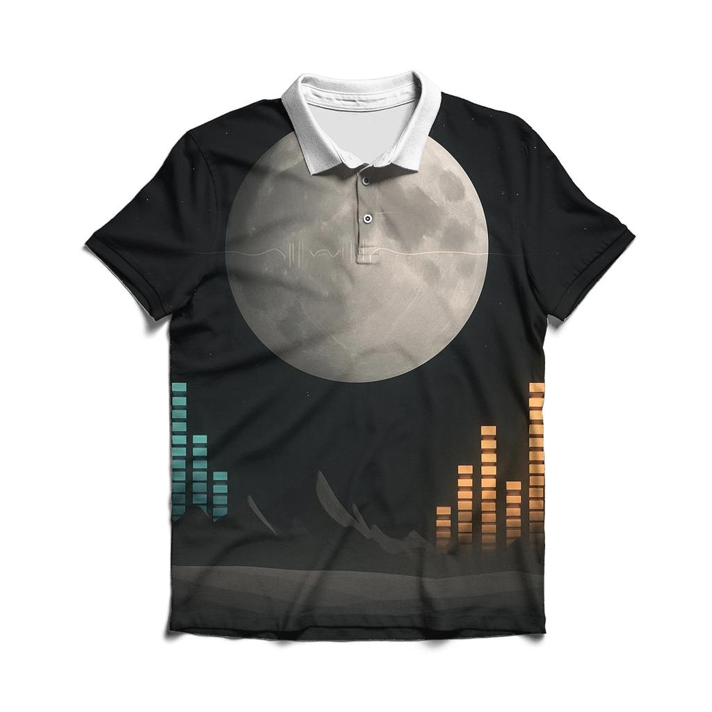 Lunar Equalizer Horizon branded logo polo shirts