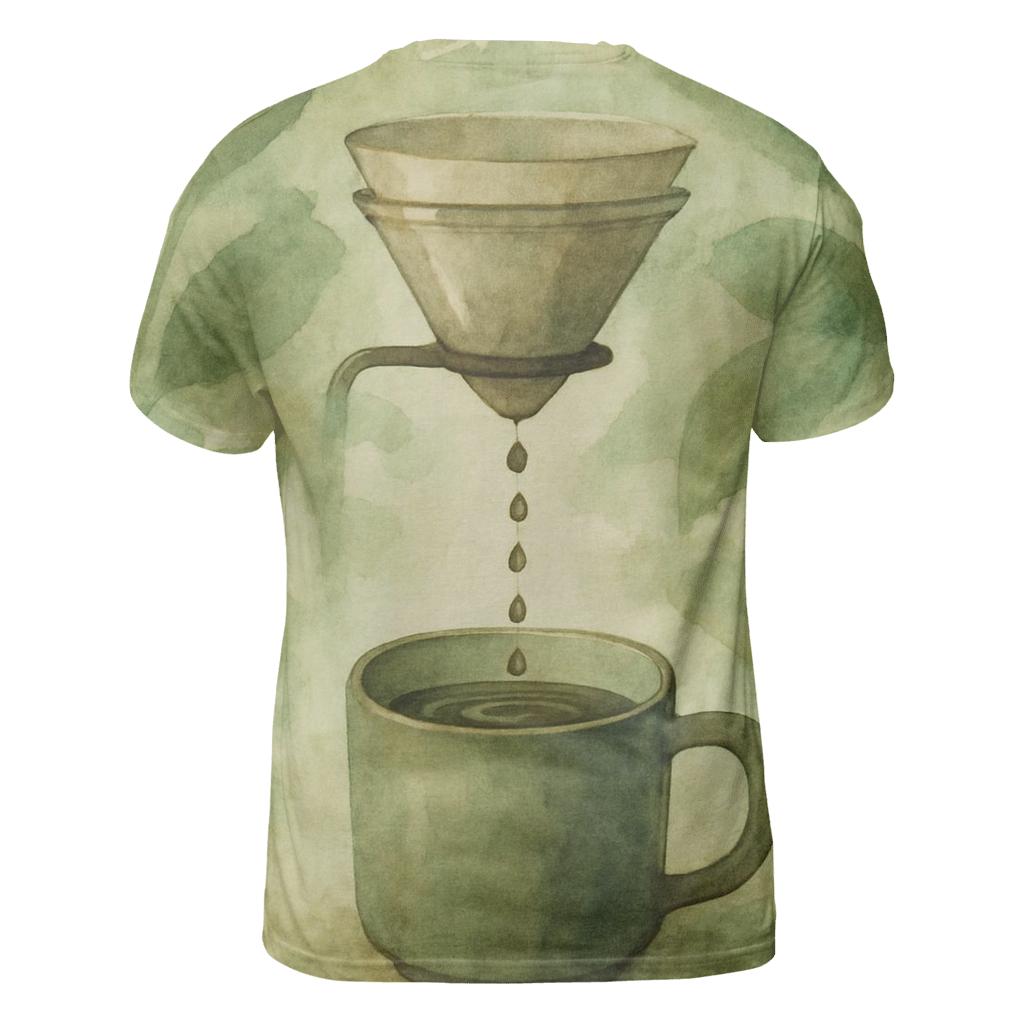 Forest Drip Rhythm creative print fashion shirts