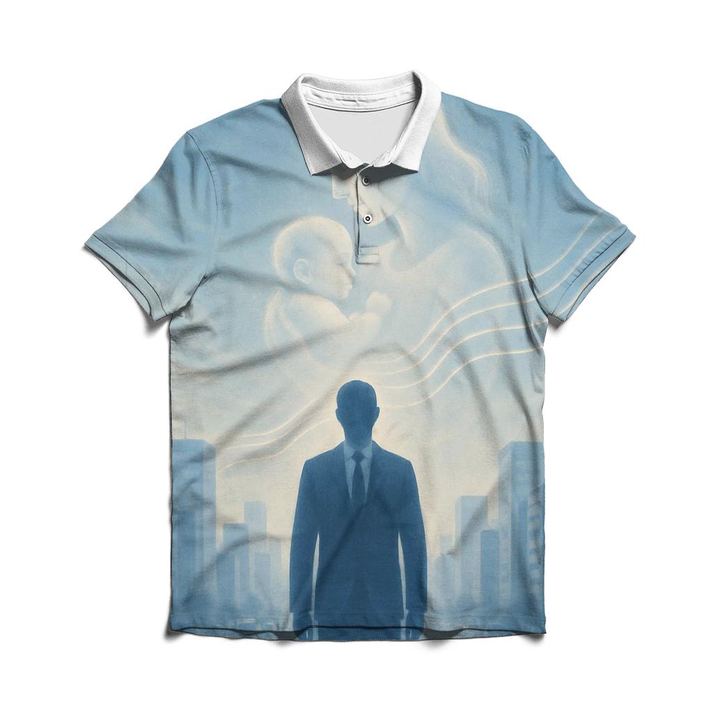 The Echo Of Her Lullaby In Your Strongest Days embroidered polo tops