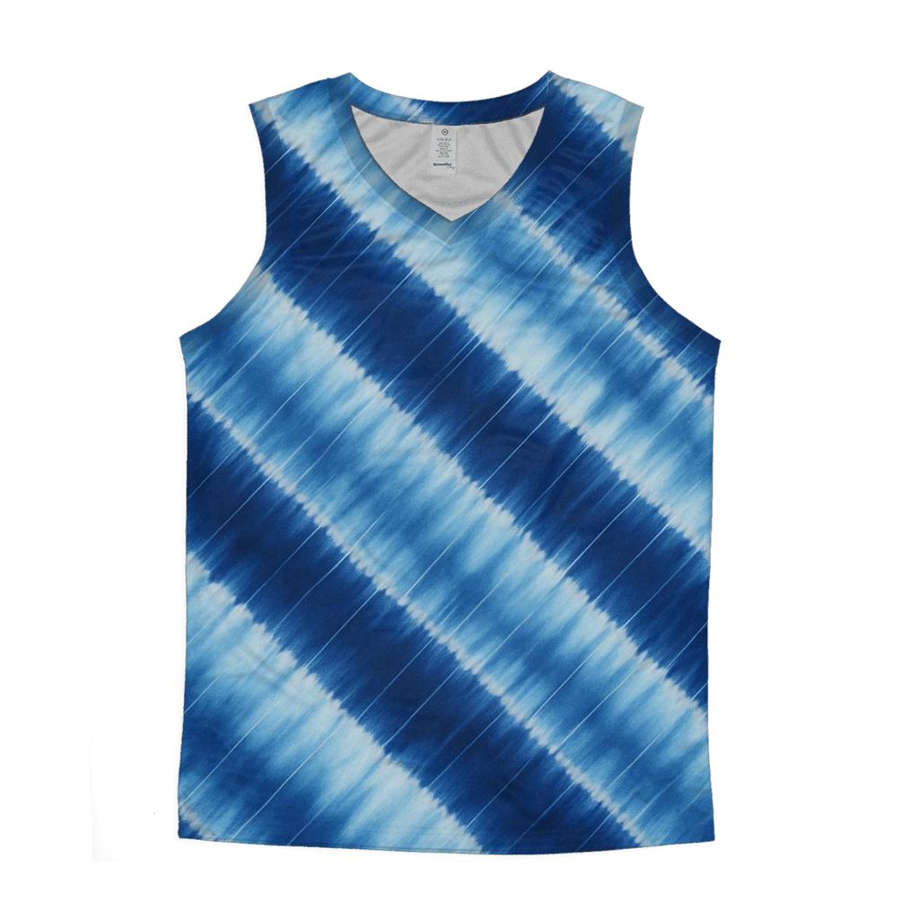 Indigo Arashi Wind Diagonals designer workout tanks