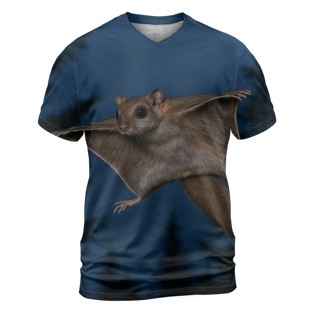 Canopy Glide Flying Squirrel unique graphic print tees