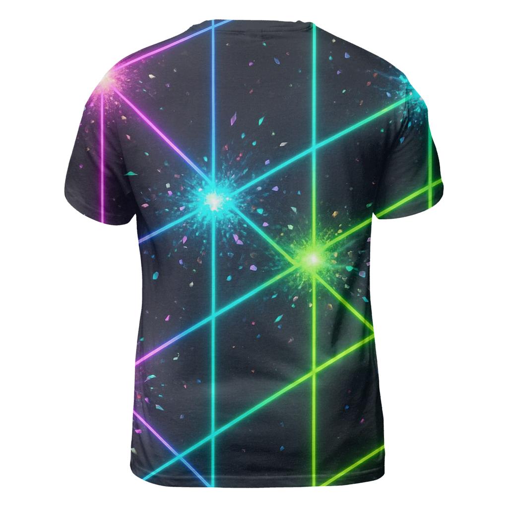 Electric Neon Nova Grid designer pattern shirts