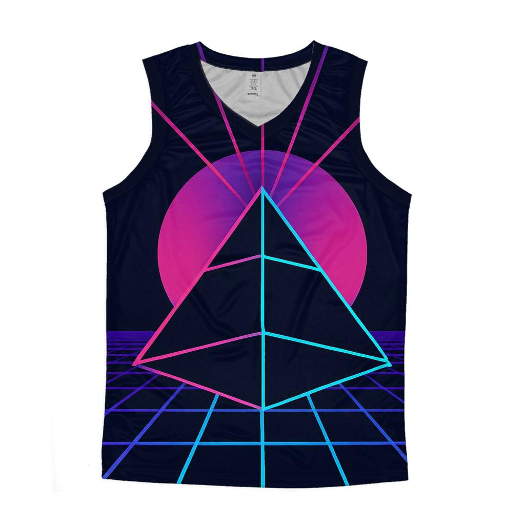 Laser Pyramid Mirage trendy fitted tank tops