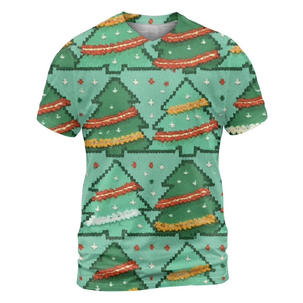 Tacky Tinsel Forest Bands Design creative print fashion shirts