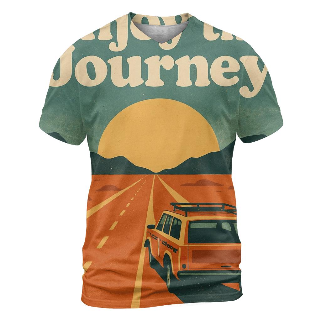 Seventies Desert Road Trip Poster creative print fashion shirts