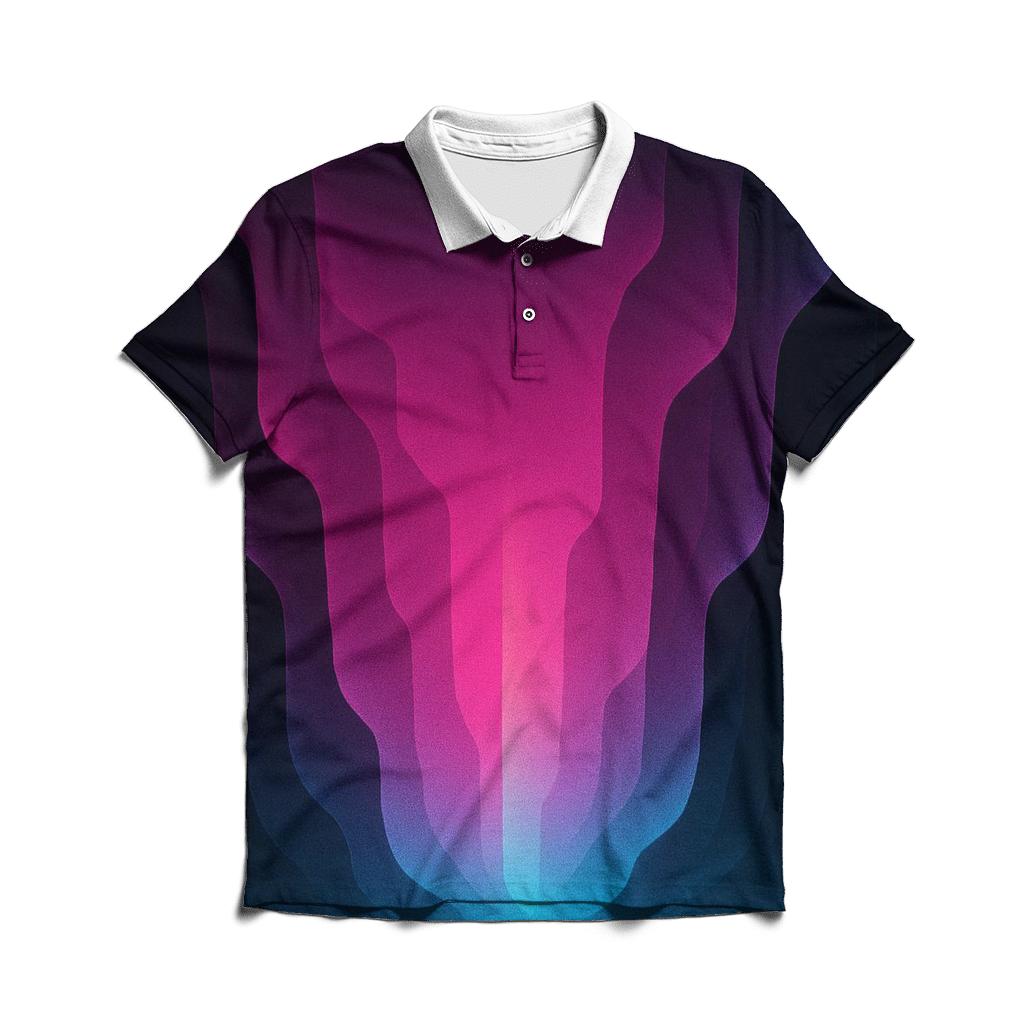 Neon Canyon Fade custom polo shirts